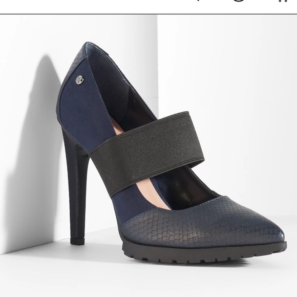 Simply Vera Vera Wang Women's Stretch Mary Jane Platform High Heels Size 7 - Picture 7 of 7